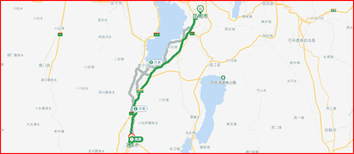 昆明到玉溪红塔区长途搬家公司,昆明搬家到玉溪红塔区,昆明到玉溪红塔区搬家公司搬家线路图.png